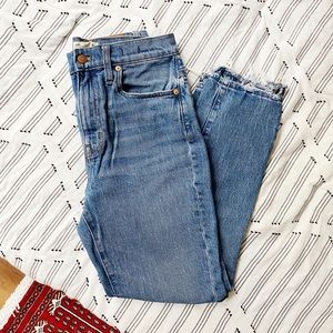 madewell high rise slim boy jeans